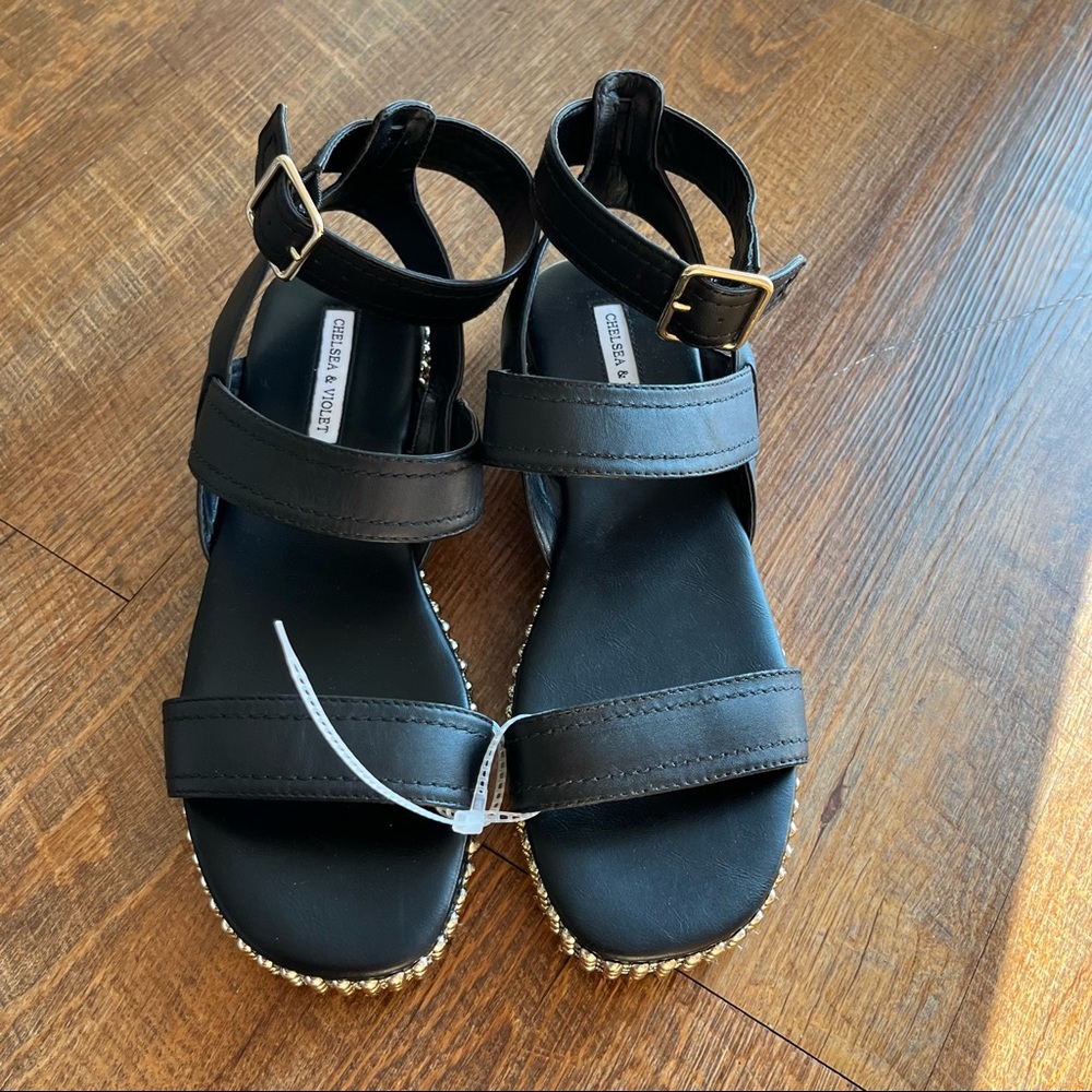 CHELSEA &VIOLET High rise flatform sandals